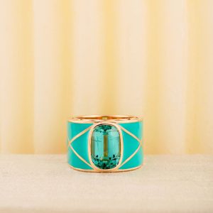 ANELLO LE PETALO VERDE