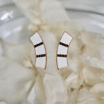EARRINGS ARC TEMPIO VESTAPink gold 9kt gr 6,93Black diamonds Ct 0,20Enamel Euro 1700,00Prodotto 530 più ivaAstuccio 31,00 più ivaRetail 1122,00 più iva  Tot 1368,84Spedizione 20,00Vendita 1700,00