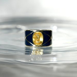 LE PETALO BLU NOTTE RING