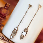 HERMITAGE EARRINGS SAHARAPink gold 18kt 11grBrown diamonds Ct 0,97Enamel Euro 4500,00