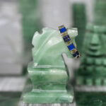 Fairy Ring Dama dei MariYellow gold 9kt gr 5,07Sapphire Ct 0,47Enamel Euro 1450,00