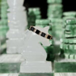 FAIRY RING DAMA NERAPink gold 9kt  gr 4,07Black diamonds Ct 0,41Enamel Euro 1360,00