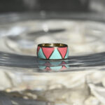 REGINA FOLK GERANIOSilver plated yellow gr 7,48Enamel Euro 550,00