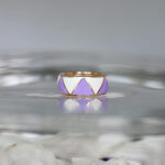 Folk Ring 
REGINA GLICINE  
Oro rosa gr. 10
Enamel 
Euro 550,00